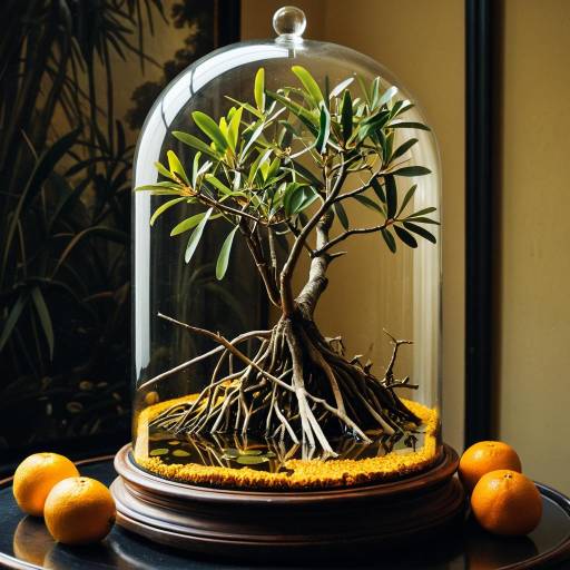 Miniature Mangrove Forest in Glass Dome