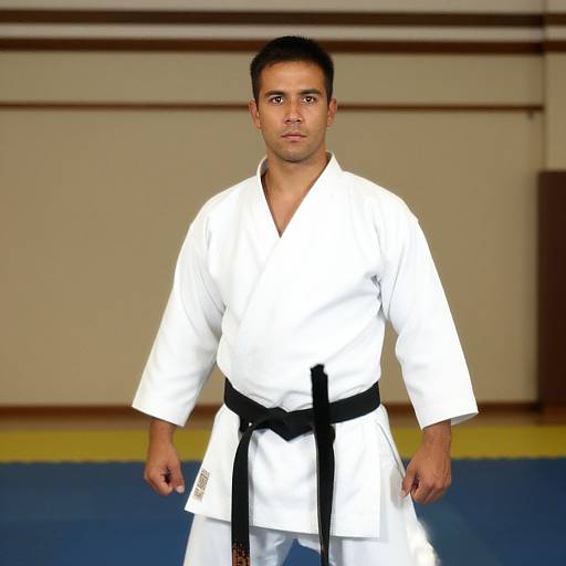 Martial Arts Man in Karate Kimono