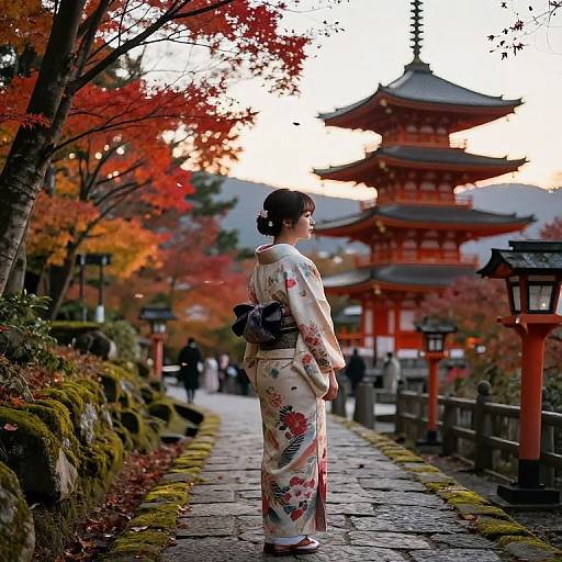 Fengling Beneath Red Pagoda