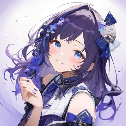 Illustration of Aiba uiha, nijisanji in the style of Tetsurou (fe+)