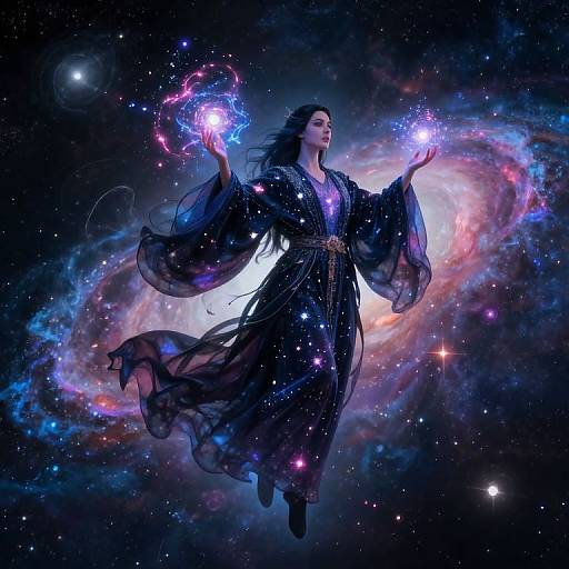 Cosmic Mage Torle in Deep Space