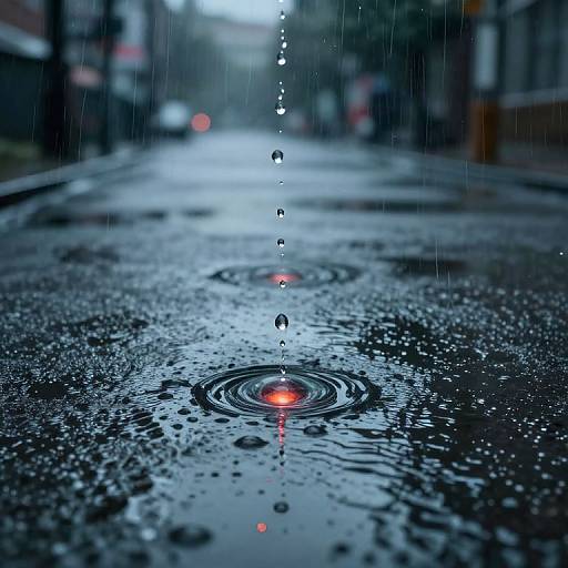 Upward Raindrops Revealing Alternate Realities