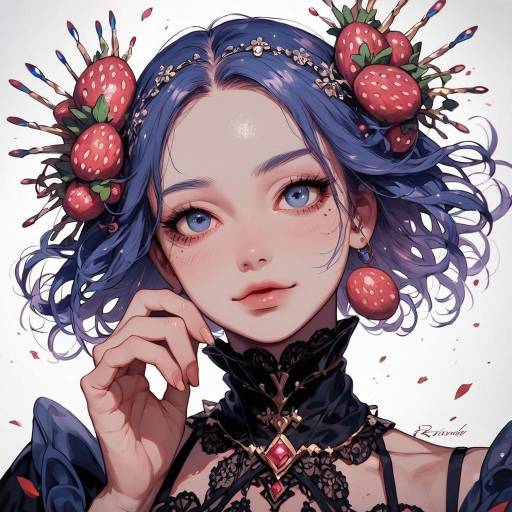 Ethereal Royal Thrall in Elegant Lingerie