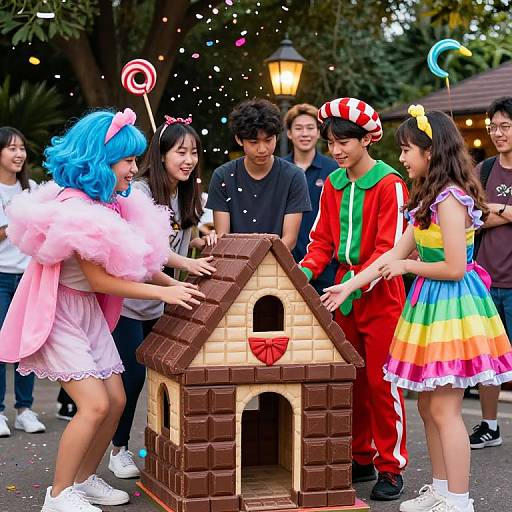 Candyland Friends Around Chocolate Playhouse