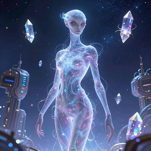 Arcturian Alien with Energy Flow