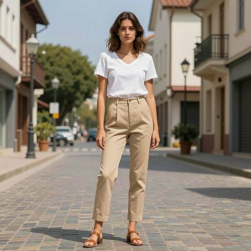 Young Woman in Casual Summer Fashion