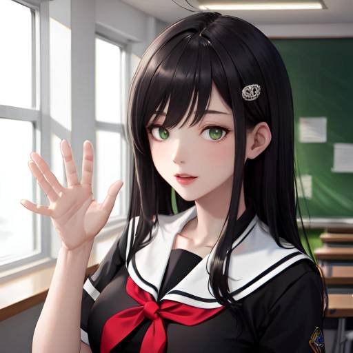 Aesthetic Anime Portrait of Shouko Komi