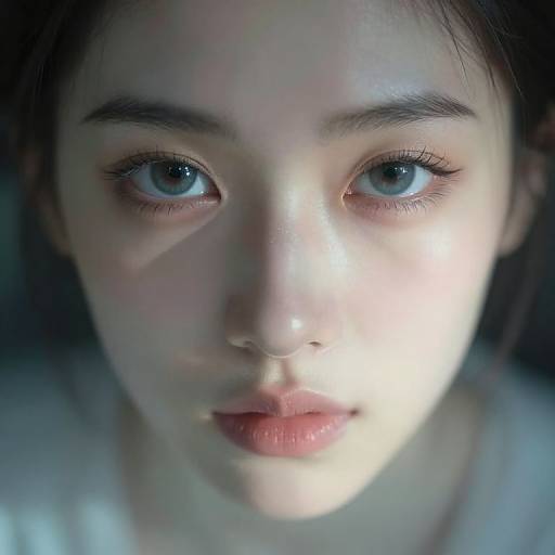 Enigmatic Portrait in Dreamlike Realm