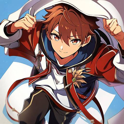 Illustration of Morisawa chiaki, ensemble stars! in the style of Baba (baba seimaijo)