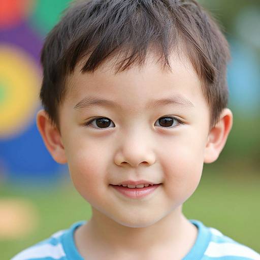 Vibrant Happy Child Portrait Enhancement