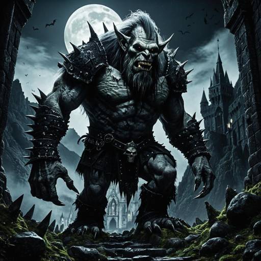 Towering Troll Over Haunted Vampire City