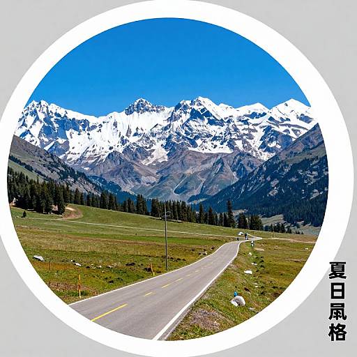 Colorful Mountainous Landscape Photo