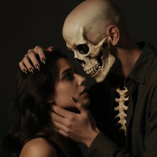 Intense Encounter in Dark Lighting