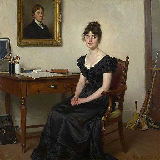 Clarence White's 1907 Classic Studio Portrait