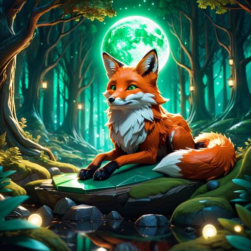 Jasper the Fox in Moonlit Fantasy Jasper the Fox in Moonlit Fantasy