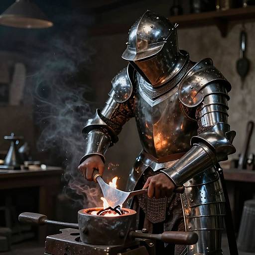 Blacksmith Crafting Shadow Armor