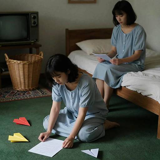 Quiet Moments in a Dimly Lit Room