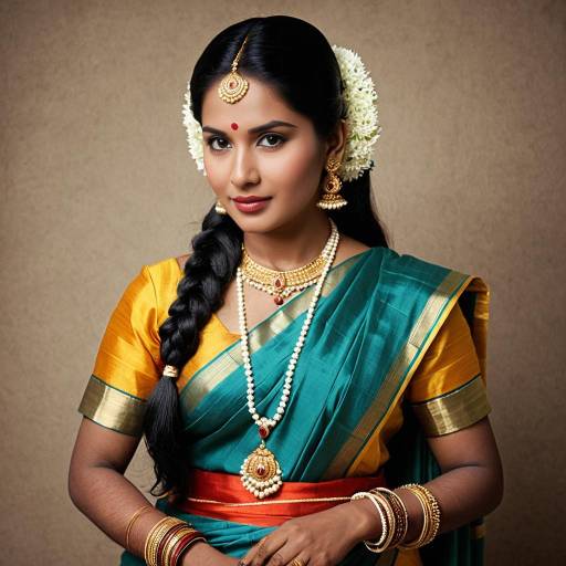 Elegant South Indian Cosplay Costume Design