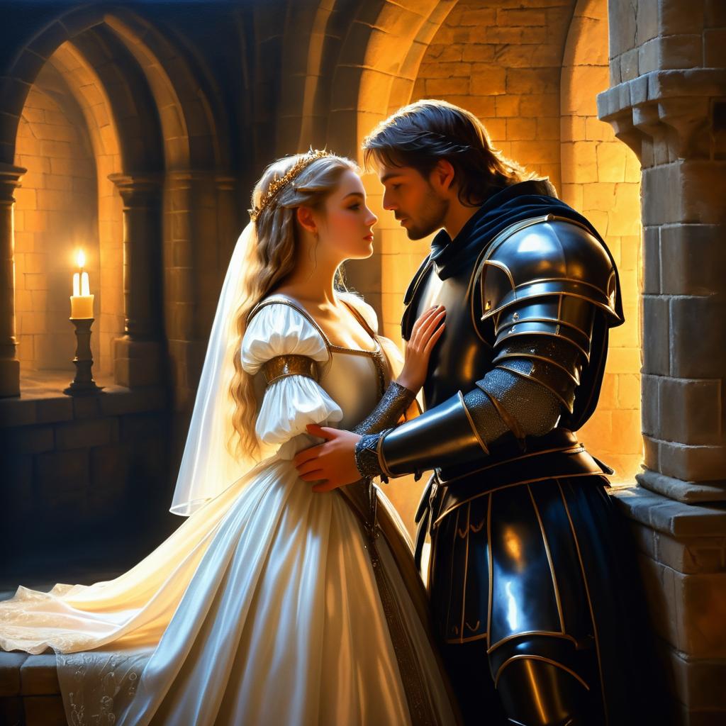 Medieval Romance: Knight and Princess Moment