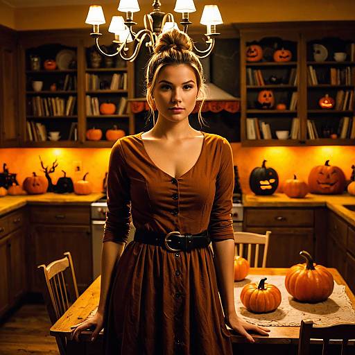 Festive Halloween Evening at Home