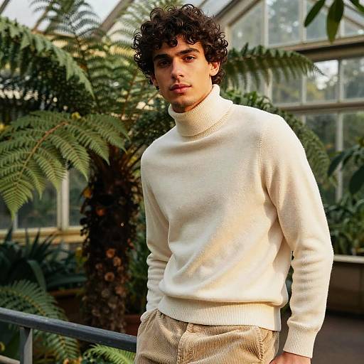 Sunlit Fashion Editorial Portrait