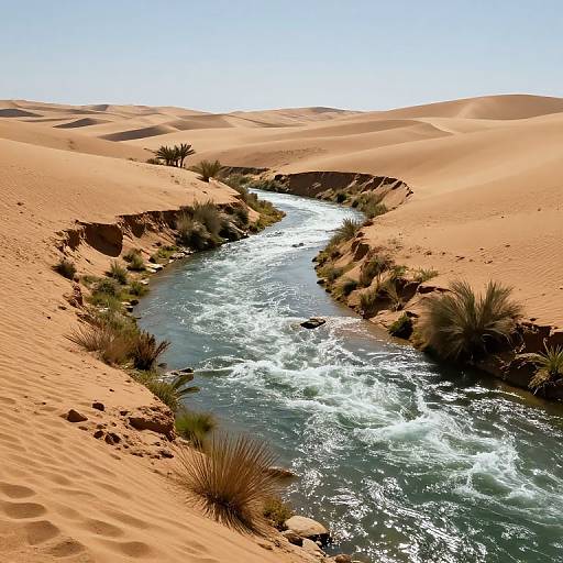 Uphill River of Shimmering Time