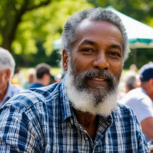 Smiling Older Man Outdoors