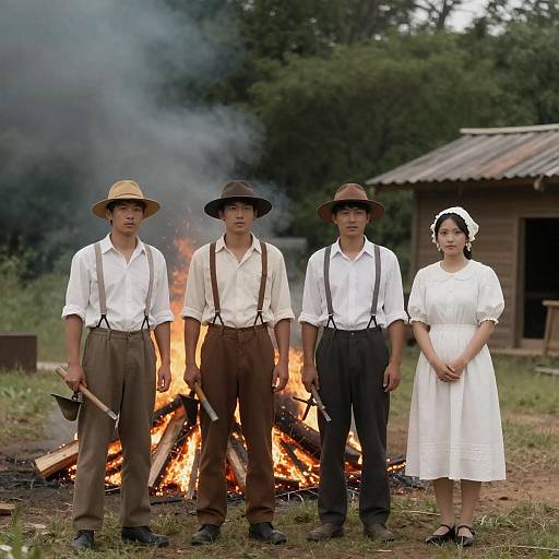 Gathering Around the Firewood Pile