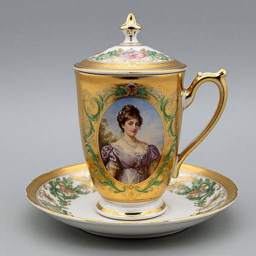 Elegant 1810 Paris Coffee Can Set