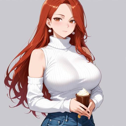 Regal Girl with Copper-Red Hair Regal Girl with Copper-Red Hair
