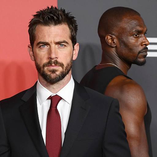 Dramatic Portrait of Two Contrasting Men