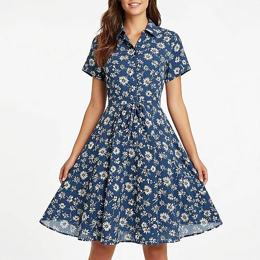 Spring Bloom Floral Flared Dress