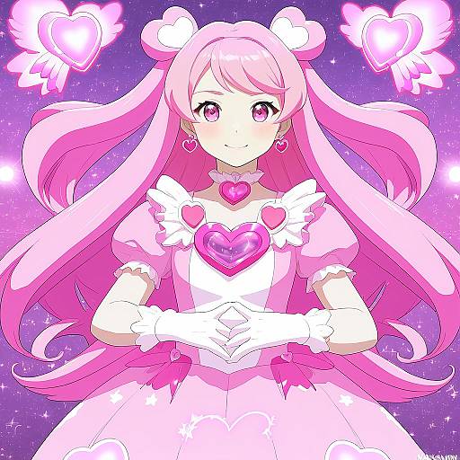 Illustration of Cure grace, healin' good precure in the style of Mukakin