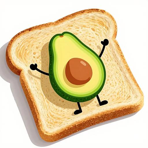Surfer Avocado on Wheat Toast