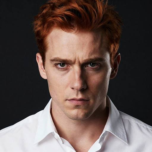 Serious Red-Haired Man Portrait