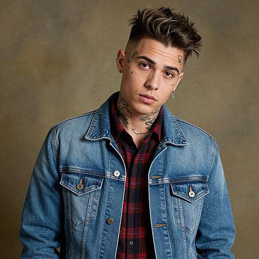 Edgy Portrait of Young Man