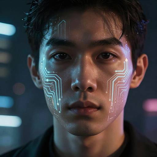 Cyberpunk AI Portrait Transformation