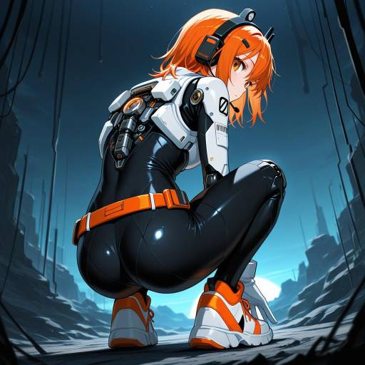 Android in Alien Landscape: Futuristic Design