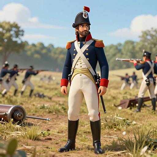 3D Render of Napoleon Battlefield