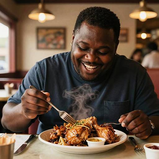 Hearty Chicken Meal at Rustic Diner