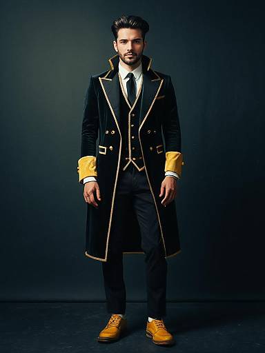 Man in Stylish Modern Fashion