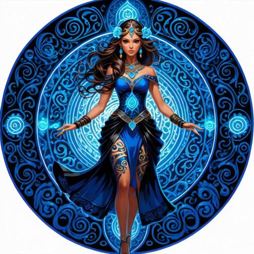 Elegant Polynesian Tattooed Woman Portrait