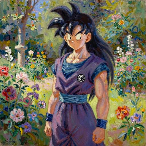 Bulma in Impressionist Garden Style