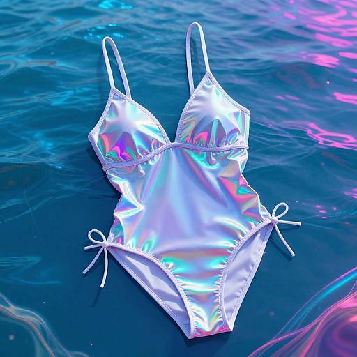 Futuristic AI Sling Bikini Design