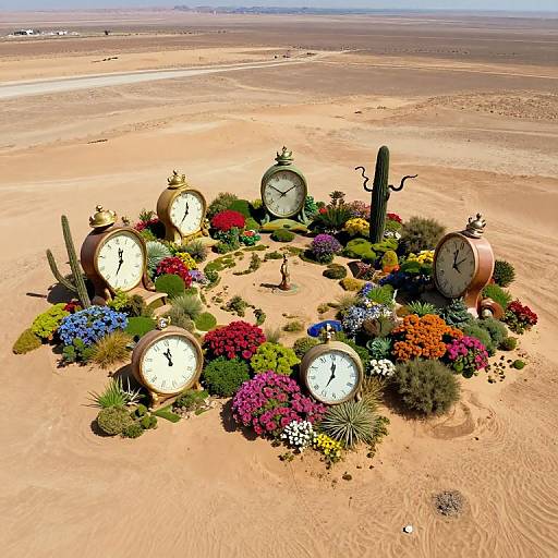 Surreal Technicolor Oasis Dreamscape