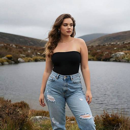 Curvy Woman in Madhouse Style