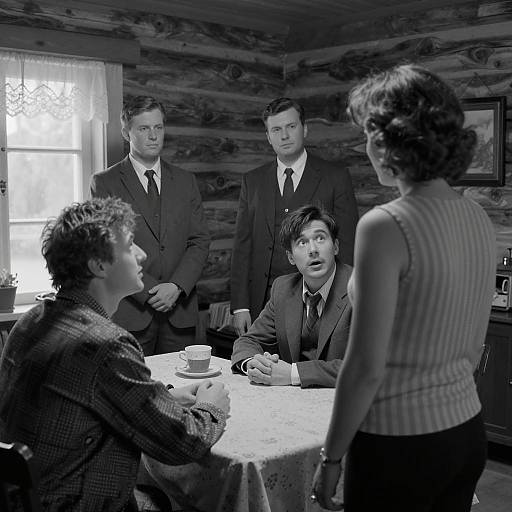 Candid Moments in a Rustic Cabin