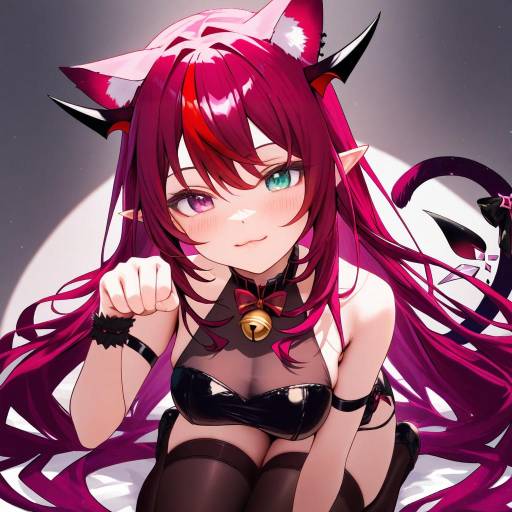 Cute Virtual YouTuber with Heterochromia