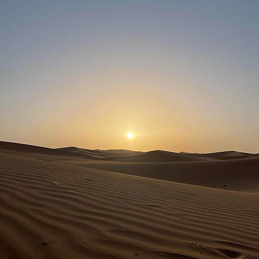 Desert Sunset with Scenic Skies