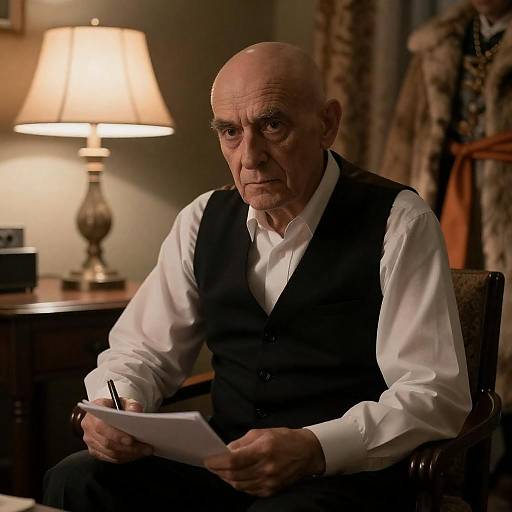 Intriguing Portrait of an Elderly Man